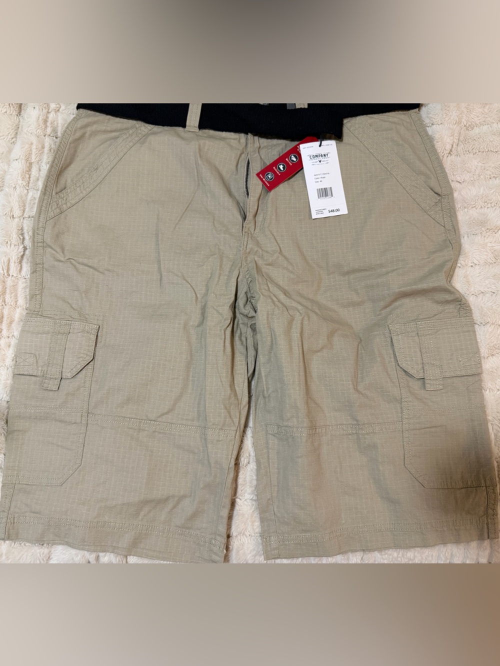 Men's Khaki Cargo Shorts